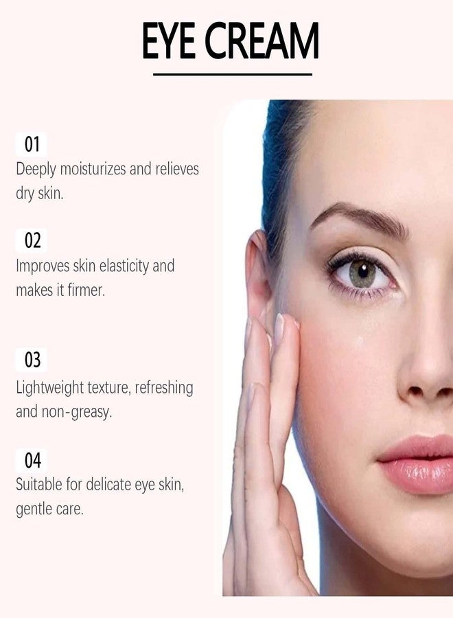Emgmcp PDRN Pink Peptide Eye Serum, Hydrating & Firming Under Eye Cream for Dark Circles & Puffiness - Anti-Aging Treatment with Retinol Reduces Fine Lines, Wrinkles, Bags and Uneven Skin Tone (2pc) - Image 4